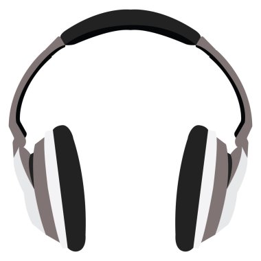 İzole kulaklık illüstrasyon