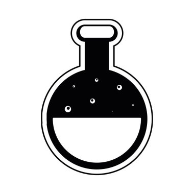 İzole edilmiş zehirli şişe.