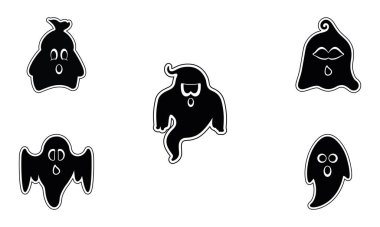 Bir dizi hayalet çizgi filmi.