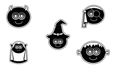 Bir grup canavar simgesi