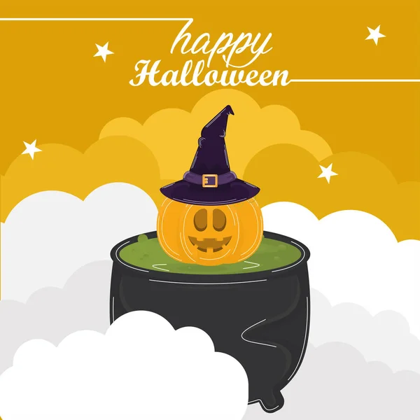 Feliz tarjeta de Halloween — Vector de stock