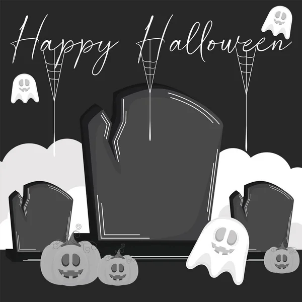 Feliz tarjeta de Halloween — Vector de stock