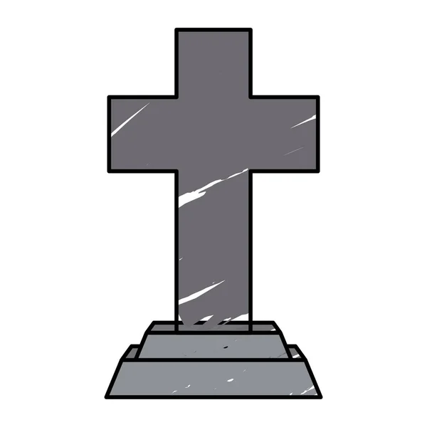 Isolated tombstone icon — Stock Vector