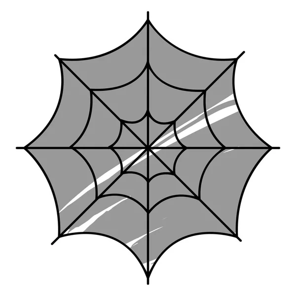 Geïsoleerd spinnenweb icoon — Stockvector