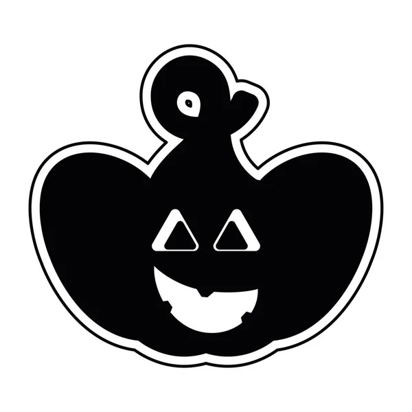 Glückliche Halloween-Ikone — Stockvektor