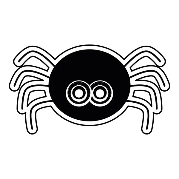 Geïsoleerde spin pictogram — Stockvector