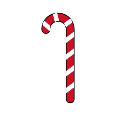 İzole edilmiş Noel şekeri ikonu