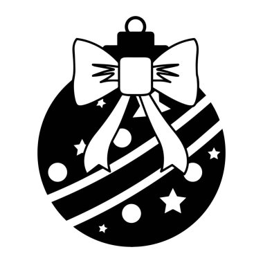 İzole edilmiş noel balosu simgesi