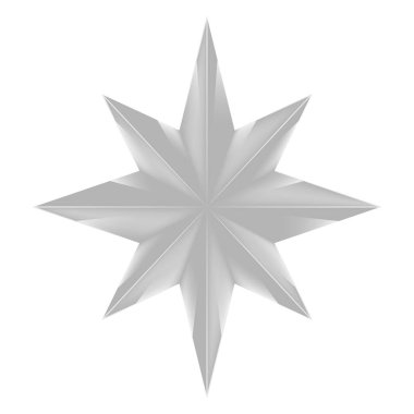 İzole edilmiş noel yıldızı