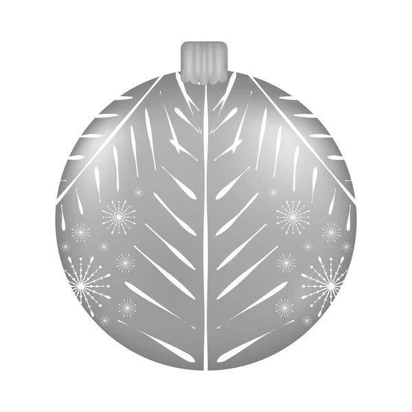 Bola de Navidad aislada — Vector de stock