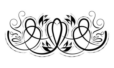 İzole edilmiş arabesk deseni