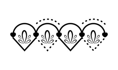 İzole edilmiş arabesk deseni