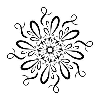 İzole edilmiş arabesk deseni