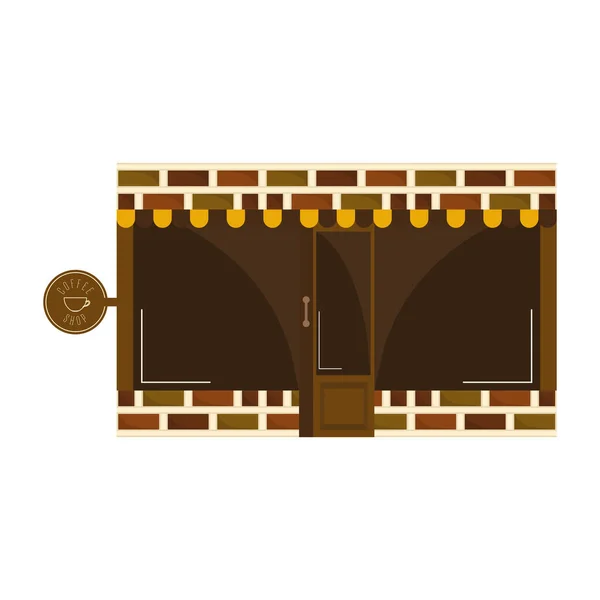 Cafetería aislada — Vector de stock