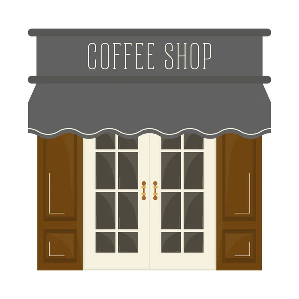 Geïsoleerd koffiehuis — Stockvector