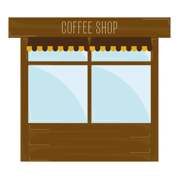 孤立的咖啡店 — 图库矢量图片