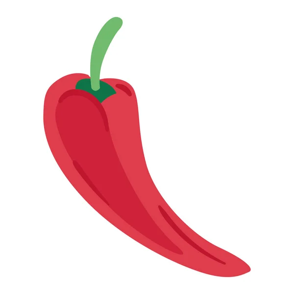 Piment rouge isolé — Image vectorielle