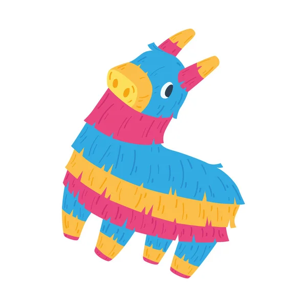 Pinata mexicana de burro aislada — Vector de stock