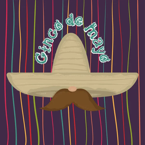 Cartel del Cinco de Mayo — Vector de stock