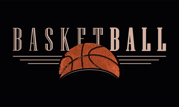 Affiche de basket de couleur — Image vectorielle