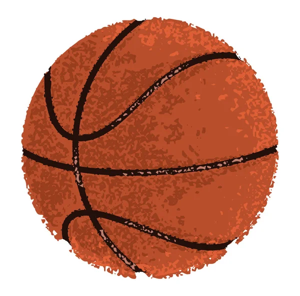 Balón de baloncesto aislado — Vector de stock