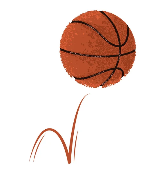 Ізольована баскетбольний м'яч — стоковий вектор