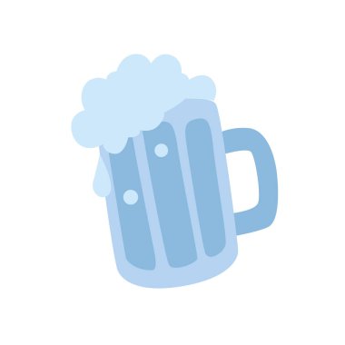 Ayrı bir bira bardağı.