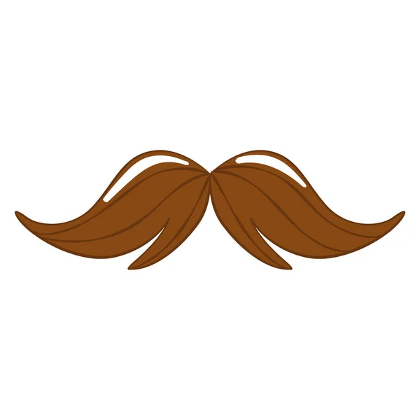孤立时髦的嬉皮士胡子草图 — 图库矢量图片