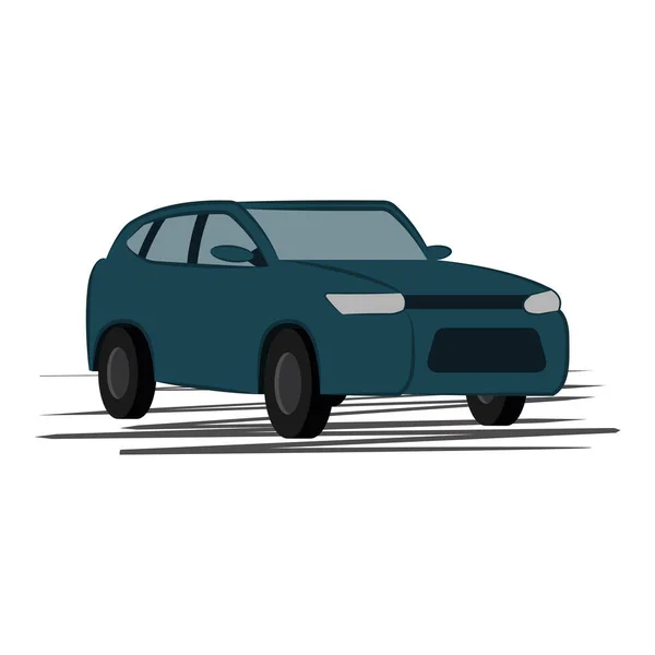 Icono de coche aislado transporte de automóviles — Vector de stock