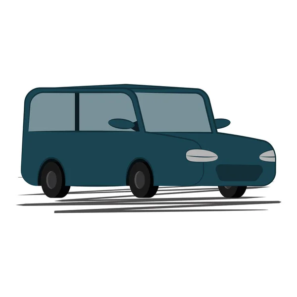 Geïsoleerde auto pictogram auto-vervoer — Stockvector