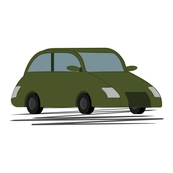 Icono de coche aislado transporte de automóviles — Vector de stock