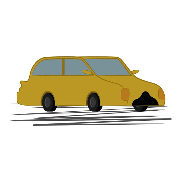 Icono de coche aislado transporte de automóviles — Vector de stock