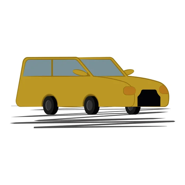 Geïsoleerde auto pictogram auto-vervoer — Stockvector