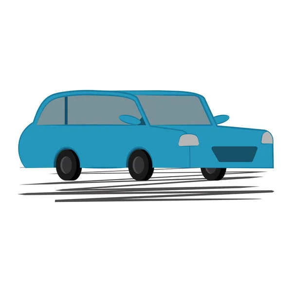 Geïsoleerde auto pictogram auto-vervoer — Stockvector
