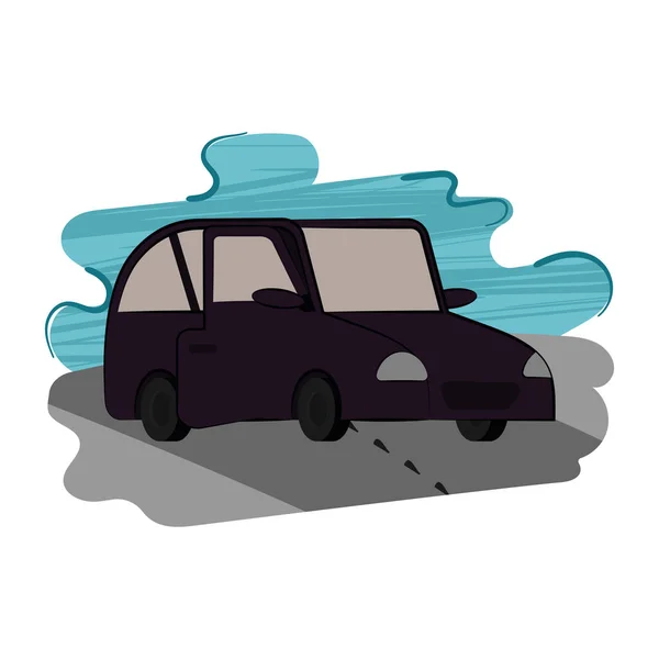 Ізольований автомобіль значок автомобільного транспорту — стоковий вектор