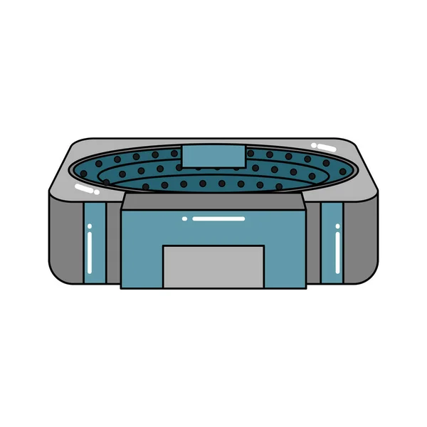 Isolierte 3D-Stadion-Ikone Modernes Gebäude — Stockvektor