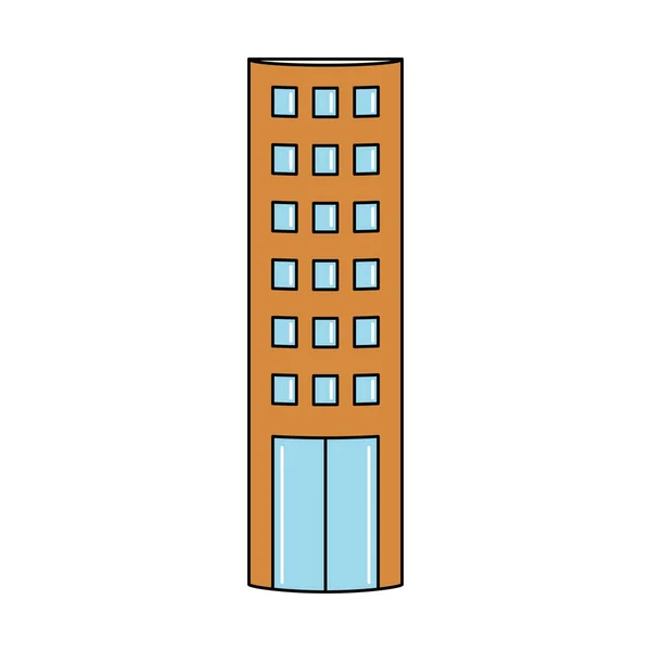 Ізольований значок будівлі міського магазину — стоковий вектор