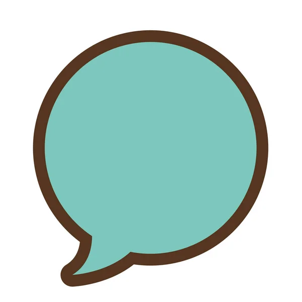 Isolated comic bubble chat icon — Stock Vector