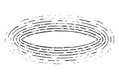 Siyah çizgileri olan izole edilmiş boş retro etiket