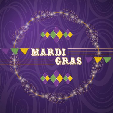 Renkli Mardi Gras posteri