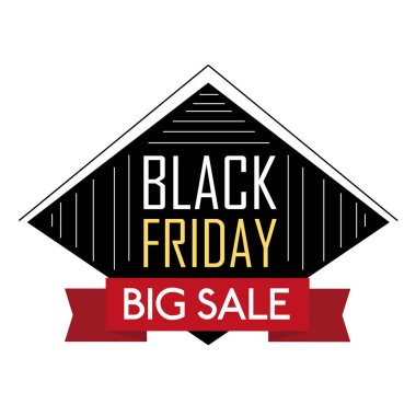 İzole edilmiş logo Kara Cuma vektör çizicisi