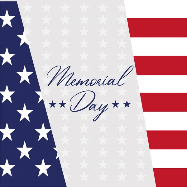Cartão de dia dos veteranos felizes Bandeira dos Estados Unidos — Vetor de Stock