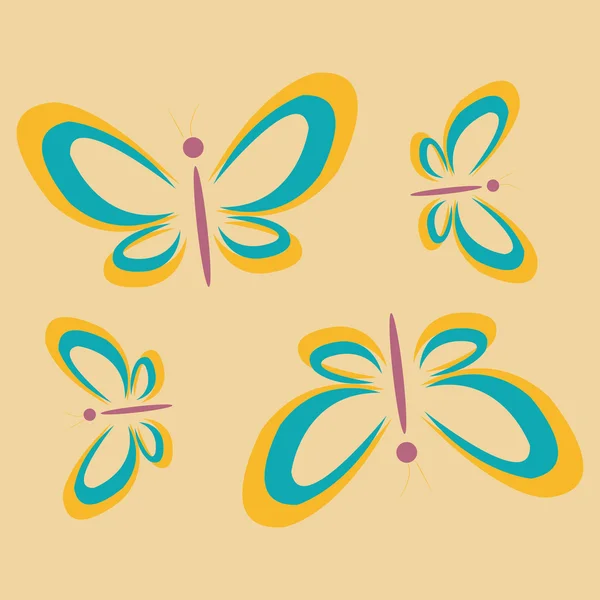 Butterflies — Stock Vector