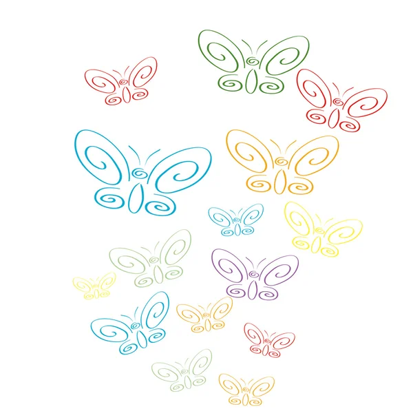 Butterflies — Stock Vector