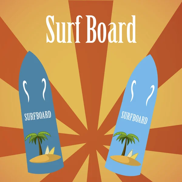 Surfplank — Stockvector