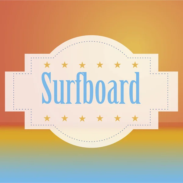 Tabla de surf — Archivo Imágenes Vectoriales