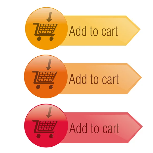 Zum Warenkorb hinzufügen — Stockvektor