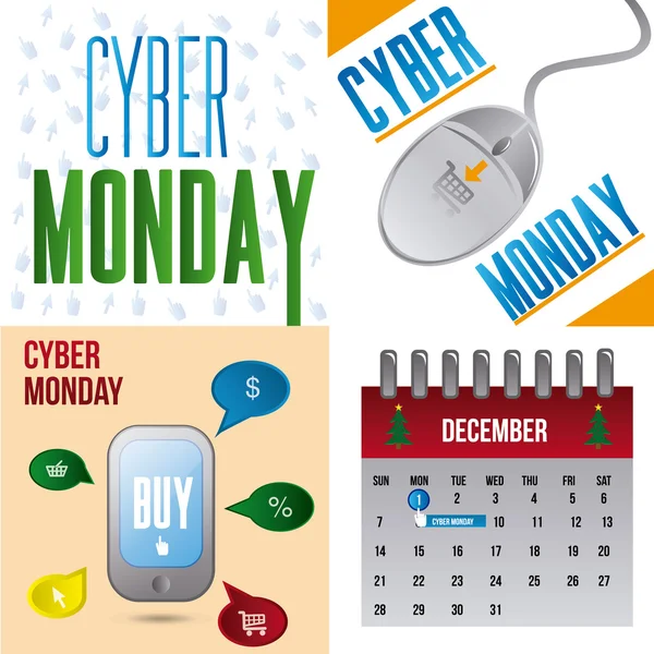 Cyber monday — Stock Vector