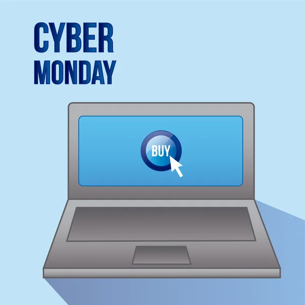 Cyber lunedì — Vettoriale Stock