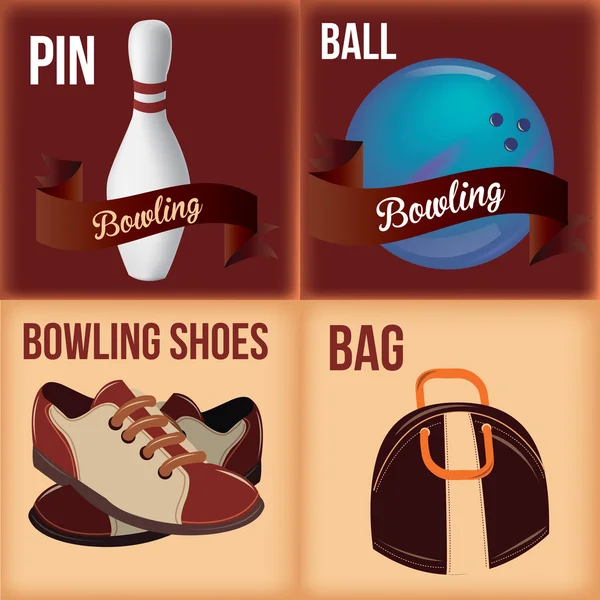 Bowling — Vettoriale Stock